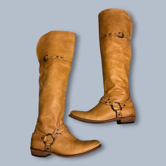 Liberty Shoes - Liberty Leather Over the Knee Boots